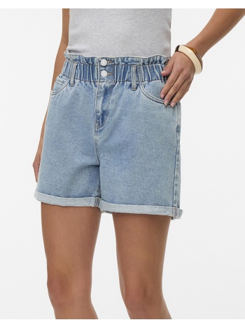 vero moda vmlyra hr paperbag shorts mix 10307784-light blue