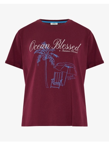 funky buddha t-shirts fbl013-142-04-burgundy bordeux