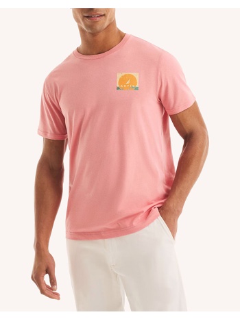 nautica μπλουζα t-shirt κμ sustainable land and sea dp