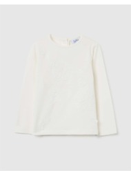 ovs t-shirt with panda 2459913-white alyssum offwhite