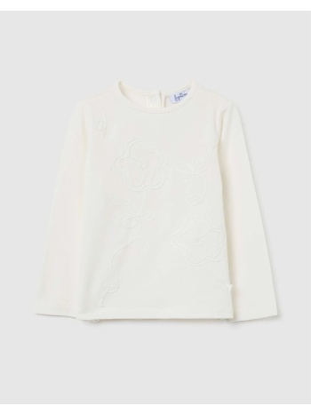 ovs t-shirt with panda 2459913-white alyssum offwhite