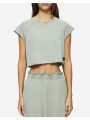 dirty laundry cropped slub t-shirt dlwt000150-vintage greige gray