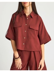 funky buddha shirts fbl013-112-05-henna brown firebrick