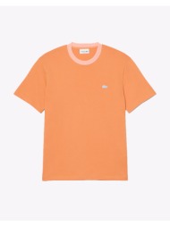 lacoste μπλουζα κμ tee-shirt ss 3th2323-iy0 orange