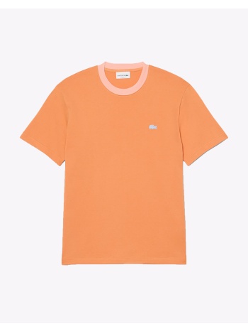 lacoste μπλουζα κμ tee-shirt ss 3th2323-iy0 orange