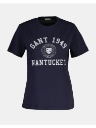 gant μπλουζα κμ reg graphic print ss t-shirt 3gw4201467-433 darkblue