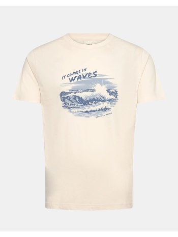 gant μπλουζα κμ graphic ss tshirt 3g2003444-130 cream