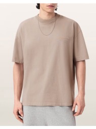 all saints xander ss crew m030jc-dusk white biege