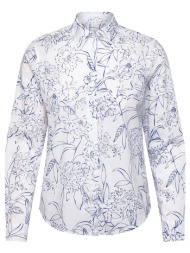 gant ποyκαμισο μμ reg floral print ctn voile shirt 3gw4300612-110 white