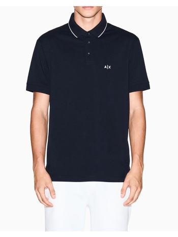 armani exchange polo shirt xm001289af10363-ub101 navyblue