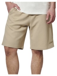 body action men``s waffle bermuda shorts 033631-01-green grey biege
