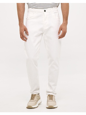 brokers ανδρικο παντελονι jean 26013402371-1 white