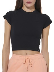 body action women``s cropped stretch jersey t-shirt 051625-01-black black