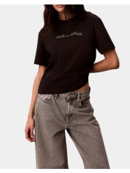 calvin klein jeans ss graphic boxy tee lv047f820g-ub1 black