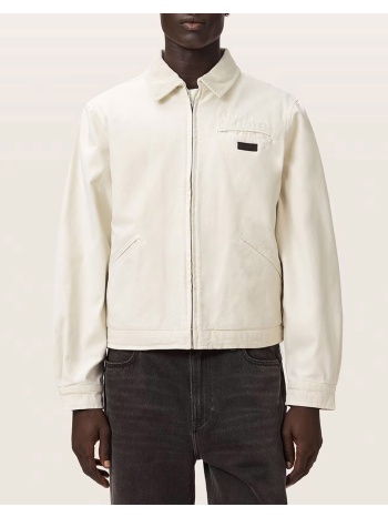 all saints korey borg jacket m054oe-pebble white ivory