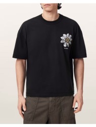 all saints t-shirt m062pe-washed black black