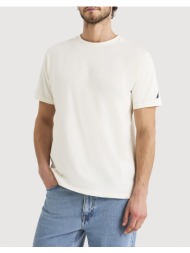 nautica μπλουζα t-shirt κμ medway t-shirt 3ncn1v04019-129 ecru