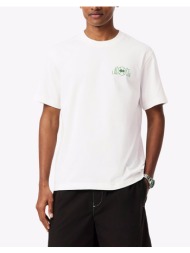 lacoste μπλουζα κμ tee-shirt ss 3th2197-70v offwhite
