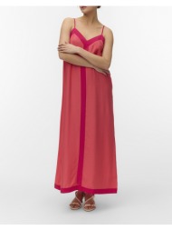 vero moda vmdenise singlet ankle dress wvn btq ga 10329793-coral paradisejazzy coral