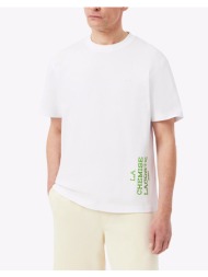 lacoste μπλουζα κμ tee-shirt ss 3th1434-001 white