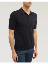 trussardi polo sweater - viscose yarn mk600k01-034 navyblue