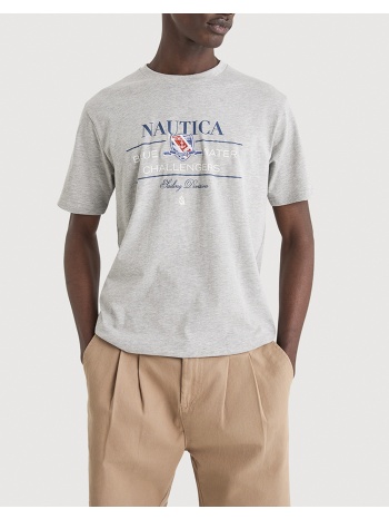 nautica μπλουζα t-shirt κμ timon t-shirt 3ncn1v03991-112