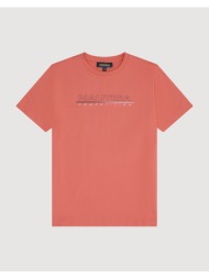 nautica μπλουζα t-shirt κμ grinnell t-shirt 3ncn7v03935-709 coral