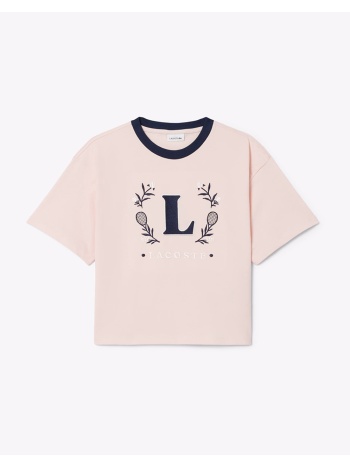 lacoste μπλουζα κμ tee-shirt ss 3tj6624-ady lightpink