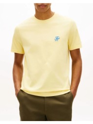 tommy hilfiger script monogram swimshop tee mw0mw43066-zf0 lightyellow