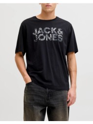 jack&jones jjejeff logo tee ss sn 12288536-black black
