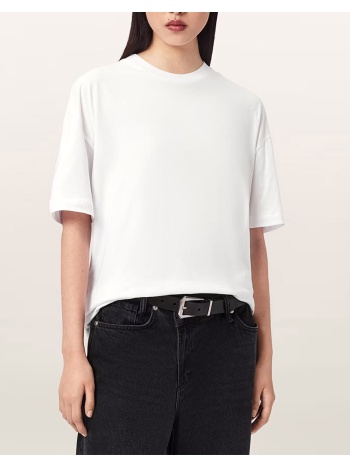 all saints fuse etta tee w070je-optic white white