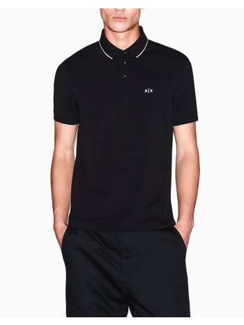 armani exchange polo shirt xm001289af10363-uc001 black