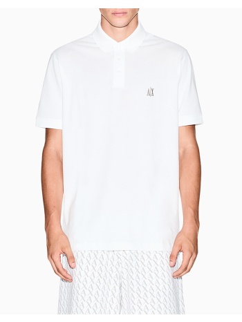 armani exchange polo shirt xm000367af13022-u0009 offwhite