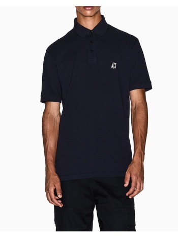armani exchange polo shirt xm000367af13022-ub101 darkblue