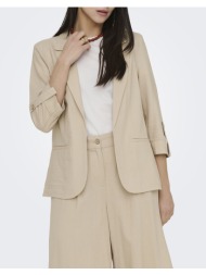only onlgoa 3/4 unline linen bl blazer cc tlr 15363727-oxford tan tan