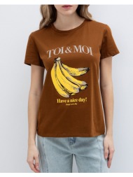 toi&moi μπλουζα 80-6746-126-331 chocolate