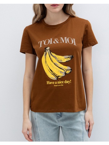 toi&moi μπλουζα 80-6746-126-331 chocolate