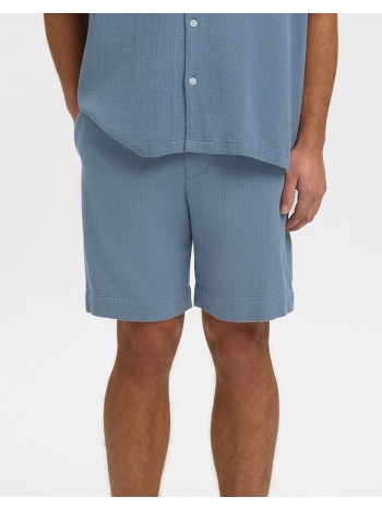 selected slhregcal shorts 16101249-blue mirage blue