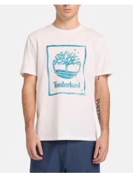 timberland water stack logo short sleeve tee tb0a5mv4-100 white