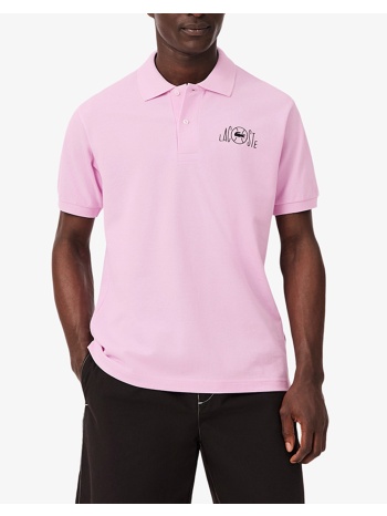 lacoste μπλουζα πολο κμ polo ss 3ph2080-z4h pink