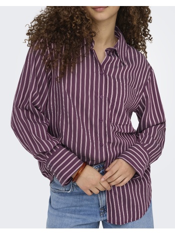 only onlmeldola l/s reg striped shirt wvn 15372621-grape
