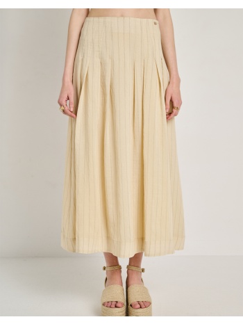 staff amelia midi skirt 68%cot 24% nyl 6%lin 2%pol