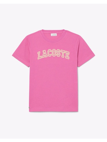 lacoste μπλουζα κμ tee-shirt ss 3tj6903-glh fuchsia