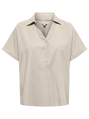 only onlaris life cap sleeve shirt wvn cc 15364279-pumice