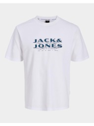 jack&jones jcofusion jj branding tee ss crew neck 12289880-bright white white