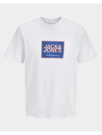 jack&jones jjrain tee ss crew neck 12288097-bright white