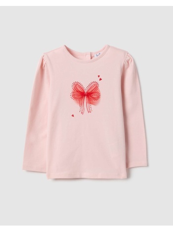 ovs t-shirt l/s 2553122-blushing bride pink
