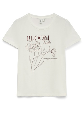 vero moda vmjiliada s/s t-shirt jrs btq 10341107-snow