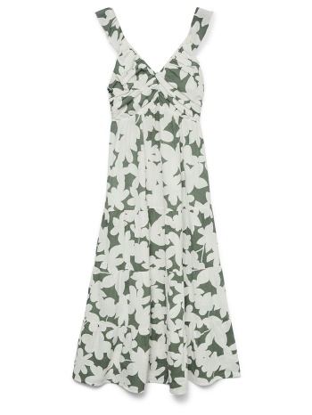 vero moda vmdicthe sl frill ankle dress wvn ga