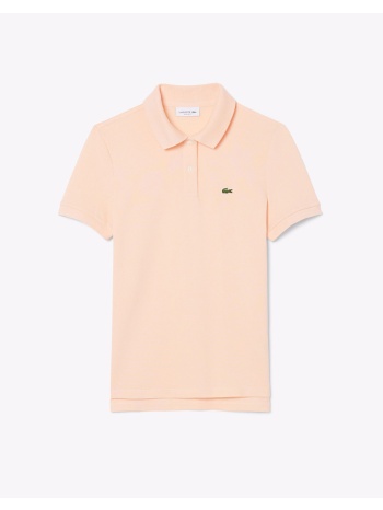 lacoste μπλουζα κμ short sleeved ribbed collar shirt
